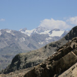 Il Bernina in lontananza