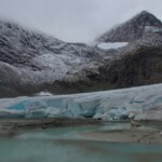 Il fronte del ghiacciaio