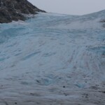 Il ghiacciaio in tutta la sua imponenza
